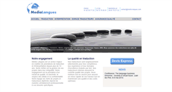 Desktop Screenshot of media-langues.com